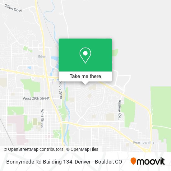 Mapa de Bonnymede Rd Building 134