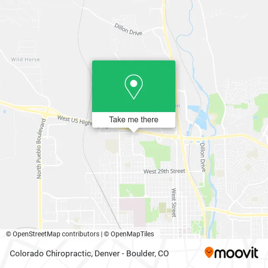 Colorado Chiropractic map