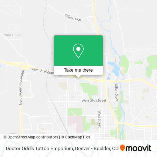 Doctor Odd's Tattoo Emporium map