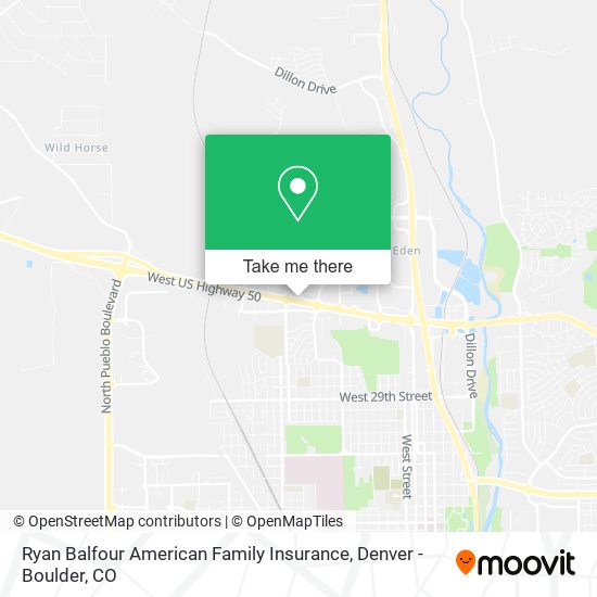 Mapa de Ryan Balfour American Family Insurance