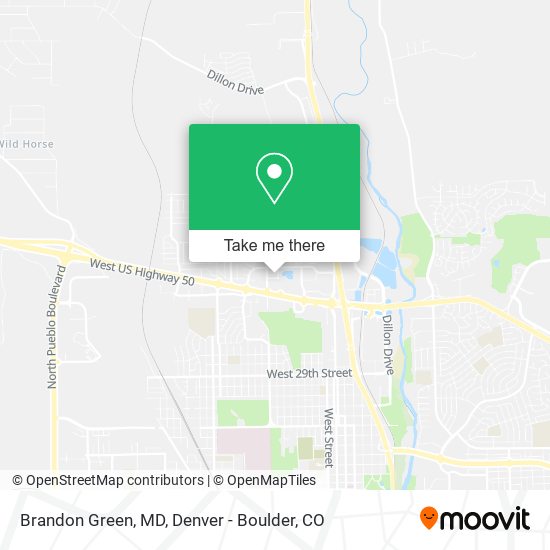 Brandon Green, MD map