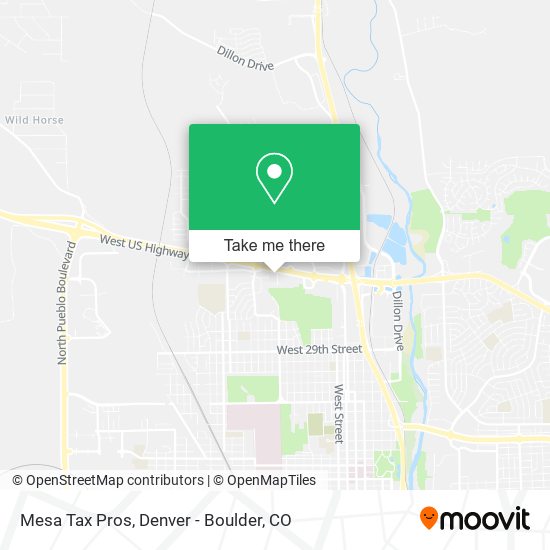 Mesa Tax Pros map