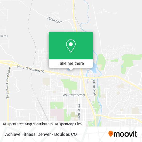Mapa de Achieve Fitness