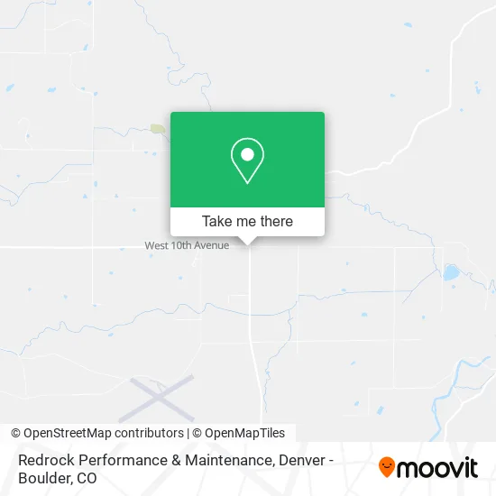 Redrock Performance & Maintenance map
