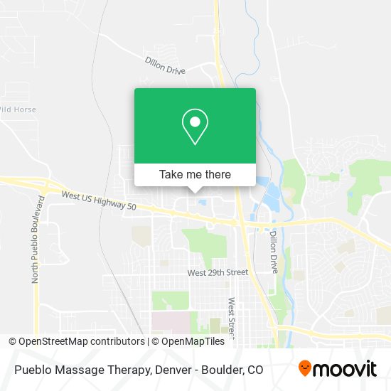 Pueblo Massage Therapy map