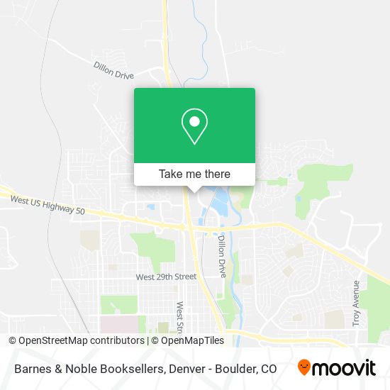 Mapa de Barnes & Noble Booksellers
