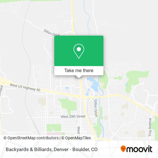 Backyards & Billiards map