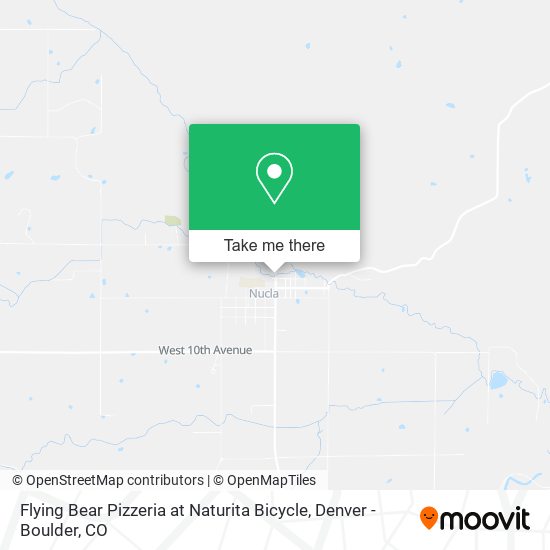 Flying Bear Pizzeria at Naturita Bicycle map