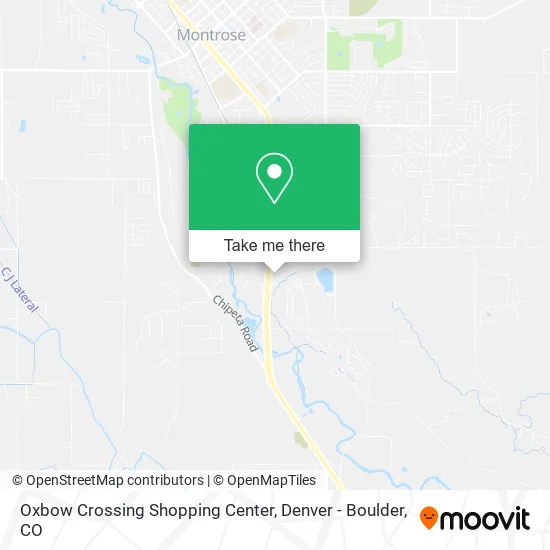 Oxbow Crossing Shopping Center map