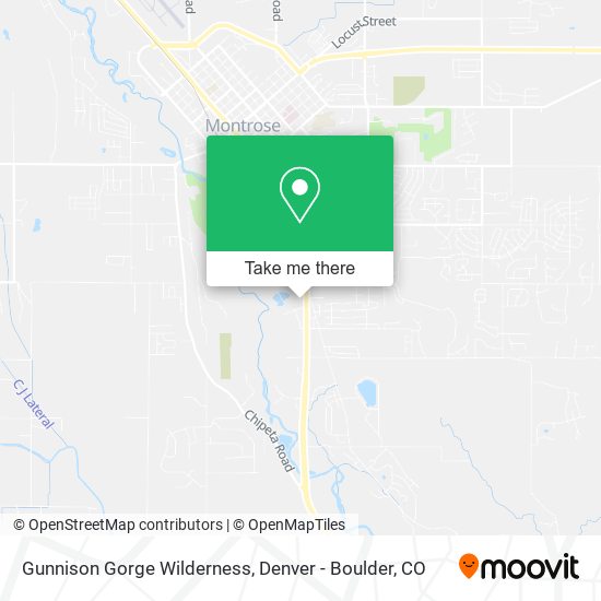 Gunnison Gorge Wilderness map