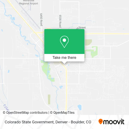 Colorado State Government map