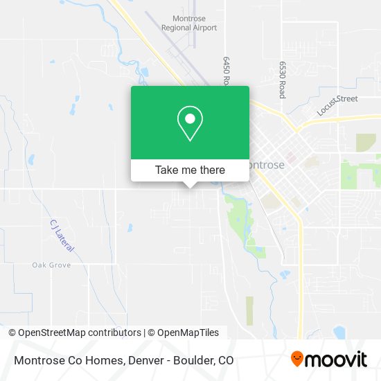 Montrose Co Homes map