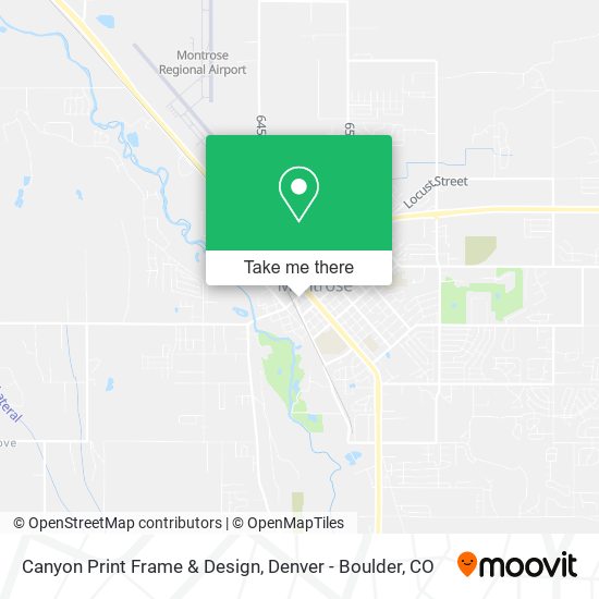 Mapa de Canyon Print Frame & Design