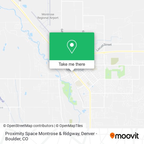 Mapa de Proximity Space Montrose & Ridgway