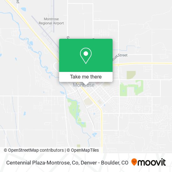 Centennial Plaza-Montrose, Co map
