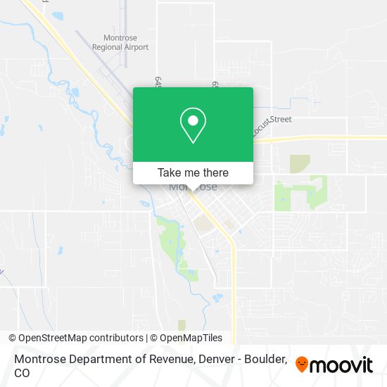 Montrose Department of Revenue map