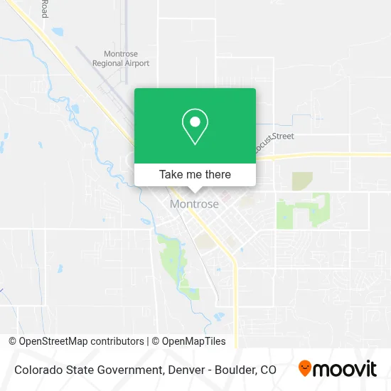 Colorado State Government map