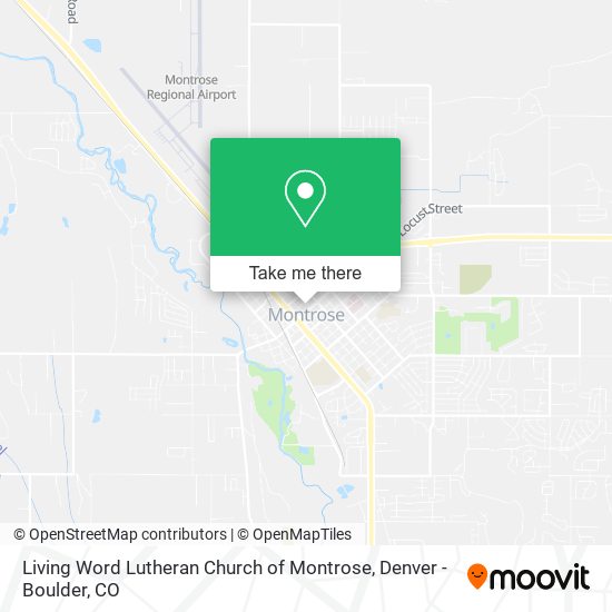 Living Word Lutheran Church of Montrose map