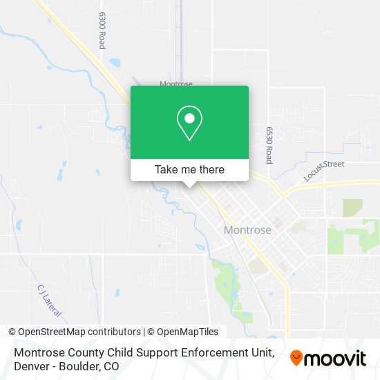 Montrose County Child Support Enforcement Unit map