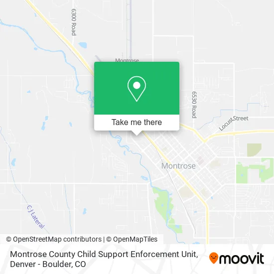 Montrose County Child Support Enforcement Unit map