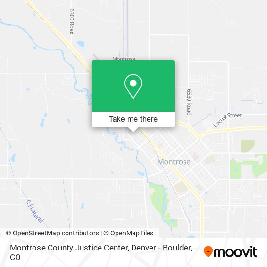 Montrose County Justice Center map