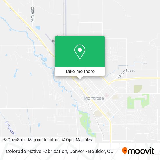 Colorado Native Fabrication map