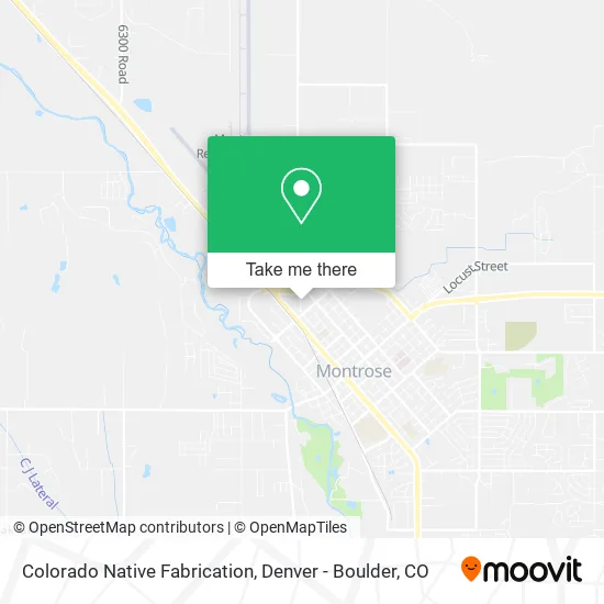 Colorado Native Fabrication map