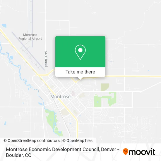 Montrose Economic Development Council map