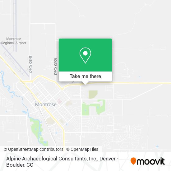 Mapa de Alpine Archaeological Consultants, Inc.