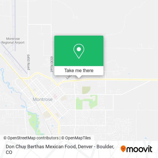 Mapa de Don Chuy Berthas Mexican Food