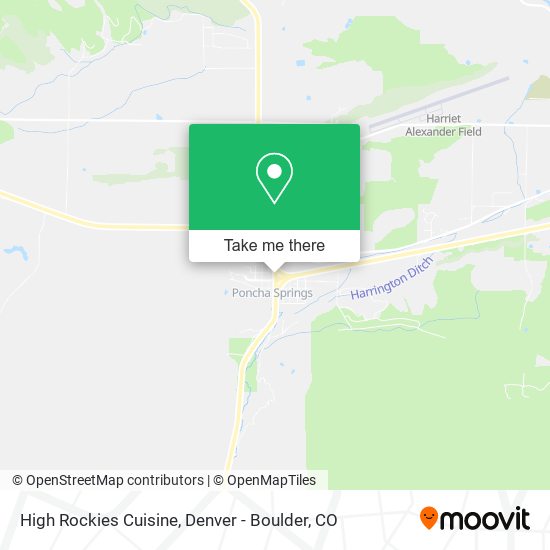 High Rockies Cuisine map