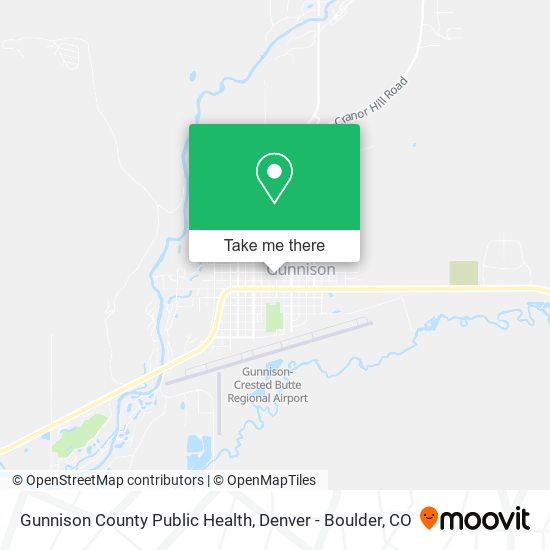 Gunnison County Public Health map