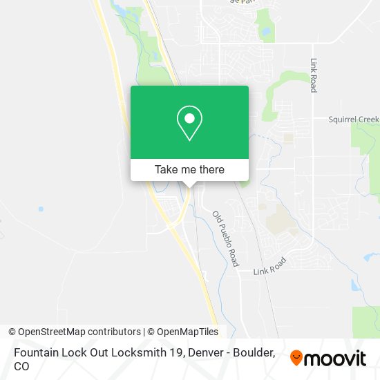 Mapa de Fountain Lock Out Locksmith 19