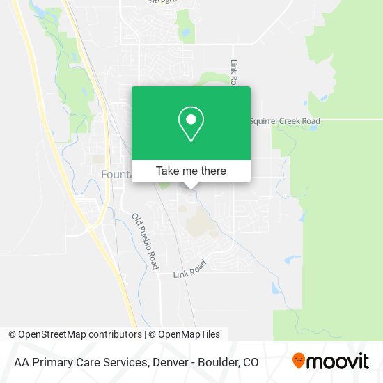 AA Primary Care Services map