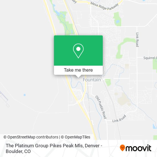 Mapa de The Platinum Group Pikes Peak Mls