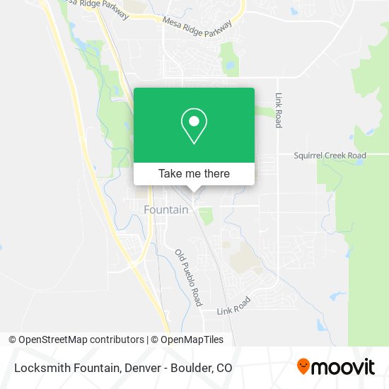 Locksmith Fountain map