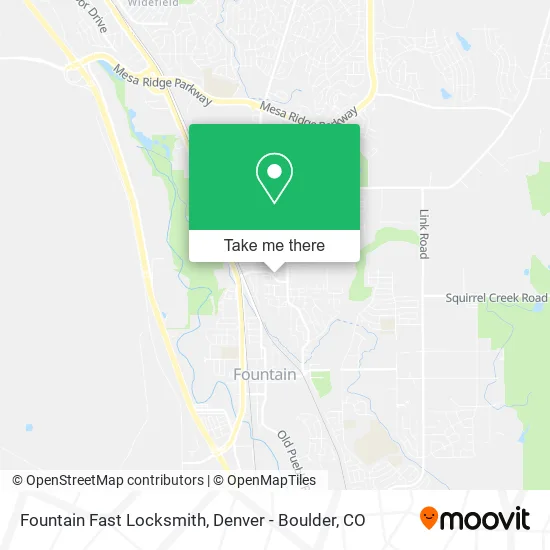 Fountain Fast Locksmith map