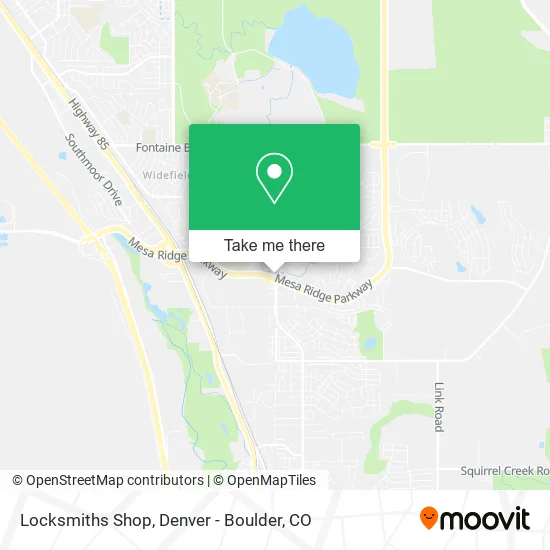 Locksmiths Shop map