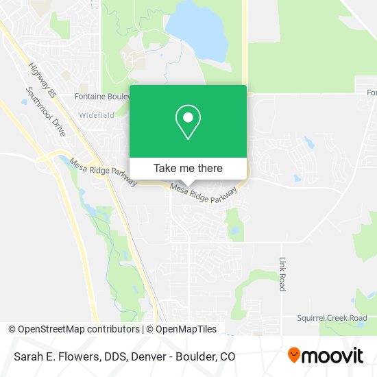 Mapa de Sarah E. Flowers, DDS