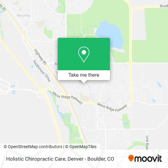 Holistic Chiropractic Care map