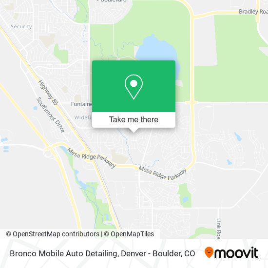 Bronco Mobile Auto Detailing map