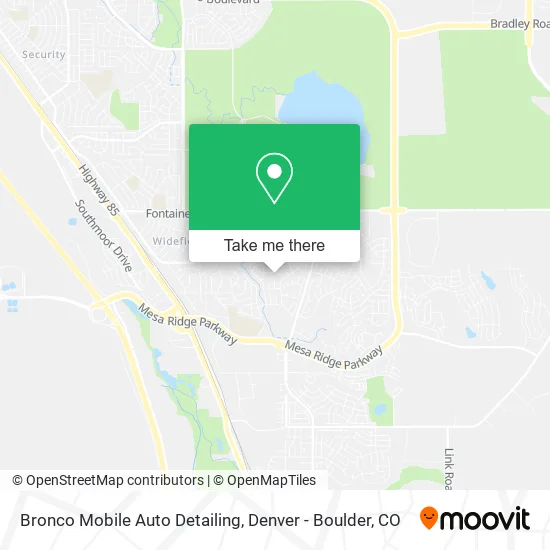 Bronco Mobile Auto Detailing map