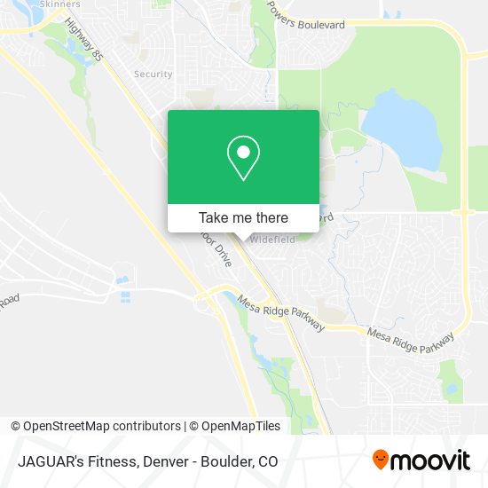 JAGUAR's Fitness map