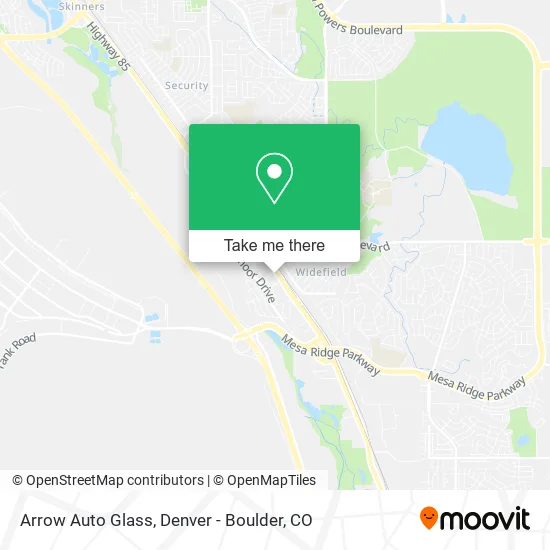 Arrow Auto Glass map