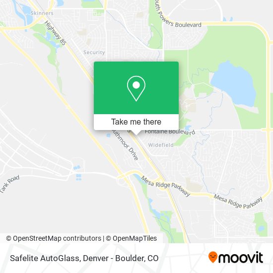Mapa de Safelite AutoGlass
