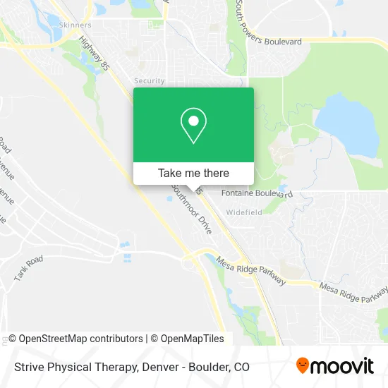 Strive Physical Therapy map
