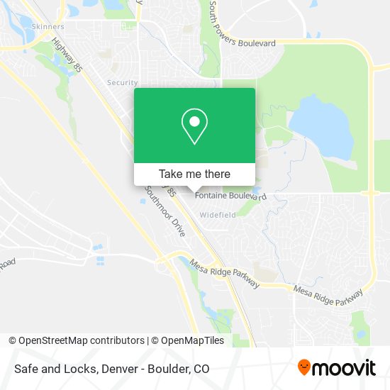 Safe and Locks map