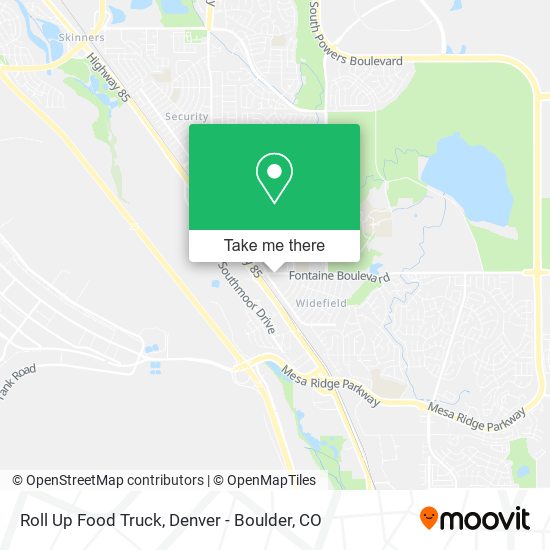 Roll Up Food Truck map