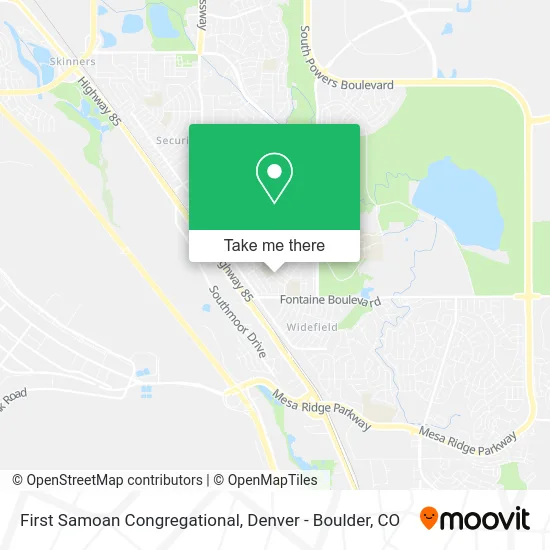 First Samoan Congregational map