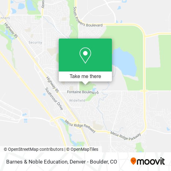 Mapa de Barnes & Noble Education